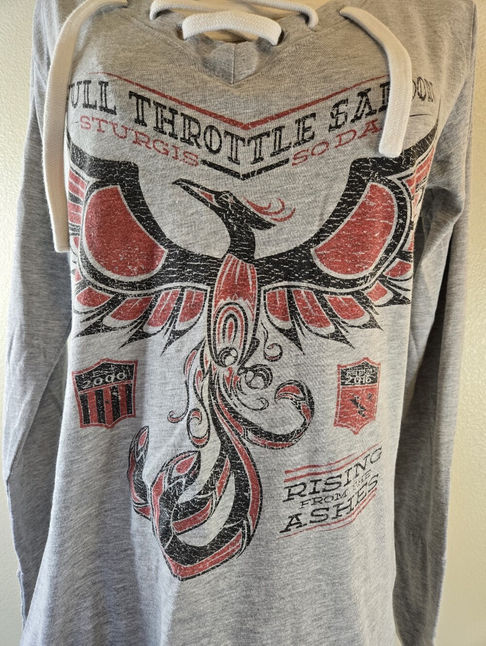 Full Throttle Saloon Sturgis Graphic Long Sleeve Tee Size Medium